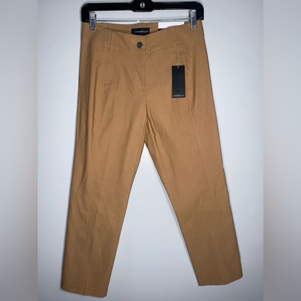 Rafaella Women's Cropped Tan Pants